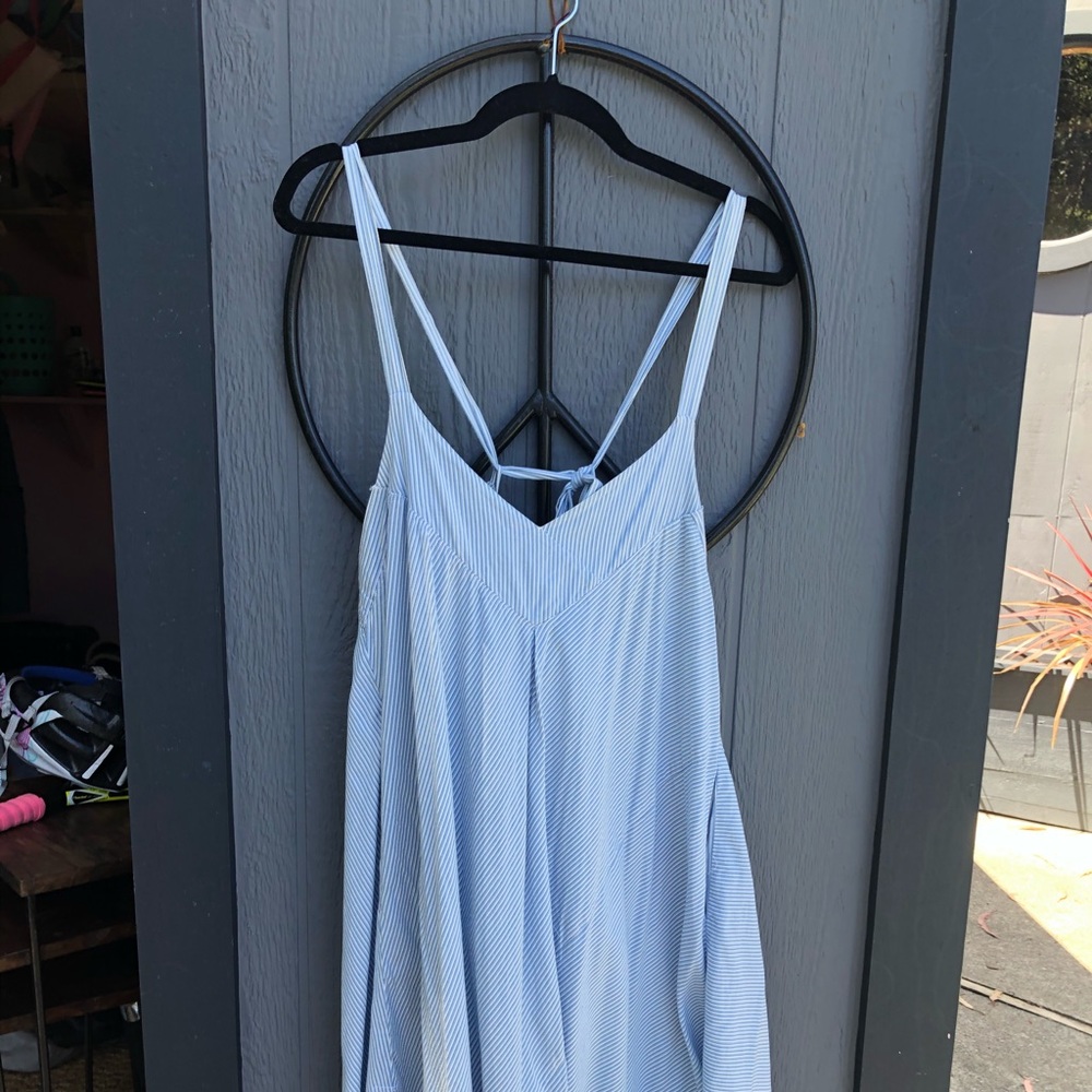 Blue stripped dress